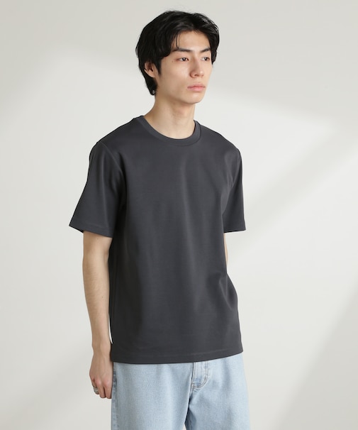 ダブルスムースクルーネックTシャツ 半袖