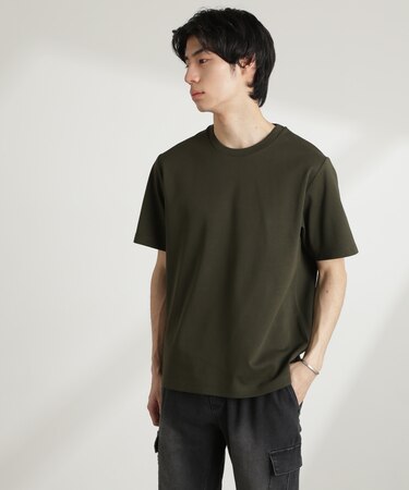 ダブルスムースクルーネックTシャツ 半袖