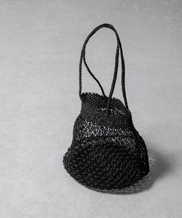 The Bagmati／メタリック マクラメバッグ