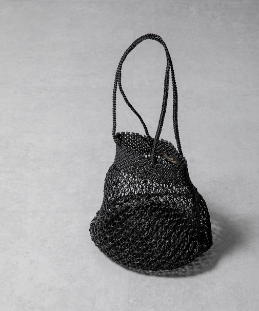 The Bagmati／メタリック マクラメバッグ