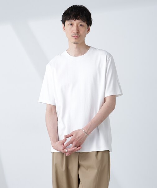 WEB限定／Anti Soaked(R) 汗染み防止 クルーネックレギュラーシルエットTシャツ