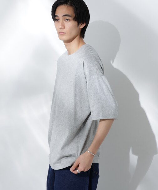 Anti Soaked(R)  汗染み防止 クルーネック ビッグシルエットTシャツ