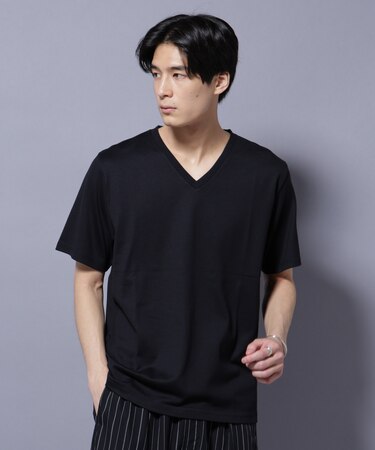 WEB限定／Anti Soaked(R) 汗染み防止 Vネック レギュラーシルエットTシャツ