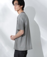Anti Soaked(R)  汗染み防止 ボーダーミドルシルエットTシャツ