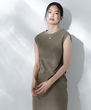 Anti Soaked(R) 汗染み防止リブノースリーブTシャツ（セットアップ可）