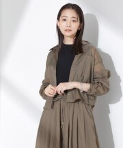 ナイロンタッサークロップドシャツ（セットアップ可）