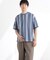 ストライプジャガードTシャツ 半袖