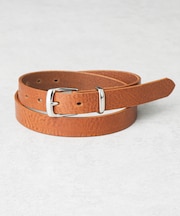 日本製イタリーレザーナローソリッドベルト