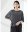 楊柳チェックシアーカットTシャツ
