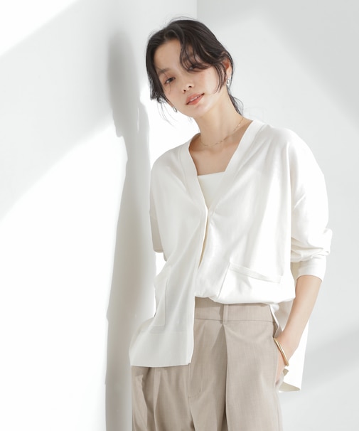 TEKNICO GIZAコットンオーバーカーディガン