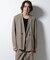 「BELGIUM LINEN FABRICS」リネンコットンダブルジャケット(セットアップ可)
