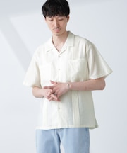 オープンカラーキューバシャツ