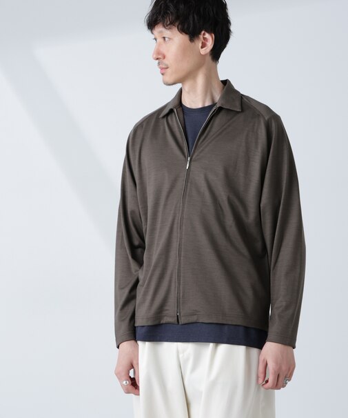 「ALL-DAYS COMFORT 100% WOOL」 ZIPプルオーバー