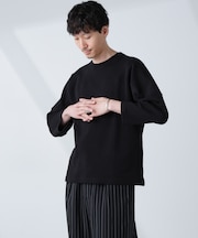 変形ハニカムジャガードフットボールTシャツ