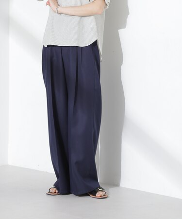 ツータックワイドパンツ