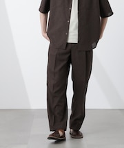 テックリネンリラックスタックテーパードパンツ