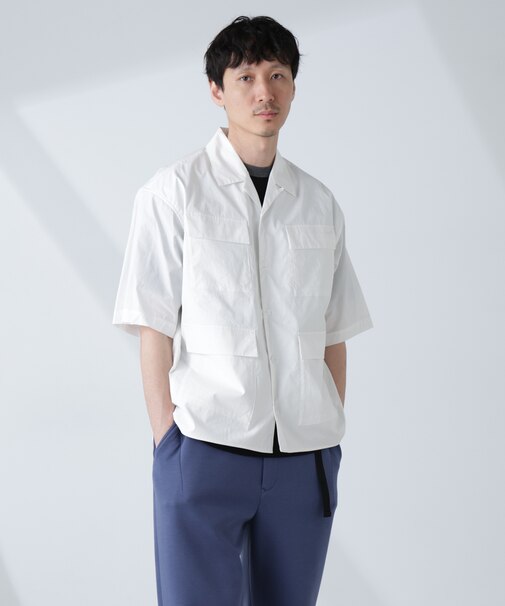 「NJ／CLUB」 ユーティリティマルチポケットシャツ 半袖