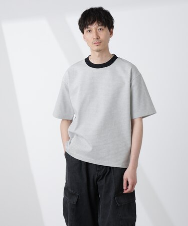 ワイドシルエットボーダーTシャツ