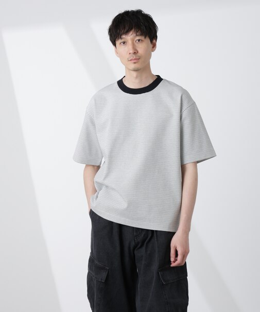 ワイドシルエットボーダーTシャツ