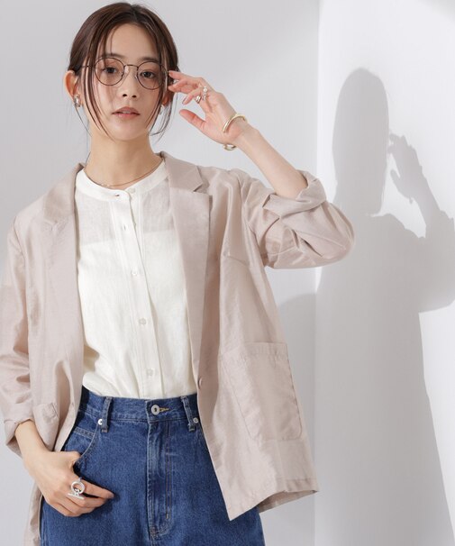 Anti Smell Linen フレンチスリーブシャツ