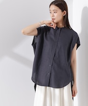 Anti Smell Linen フレンチスリーブシャツ