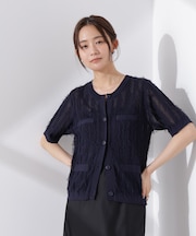 カットフリンジニットカーディガン