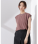 カットジョーゼットノースリーブTシャツ