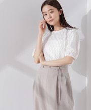 ウェーブジャガードボリュームスリーブプルオーバー