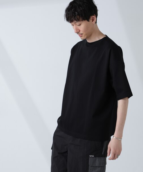 「NJ／CLUB」モクロディ ボートネック ビッグＴシャツ