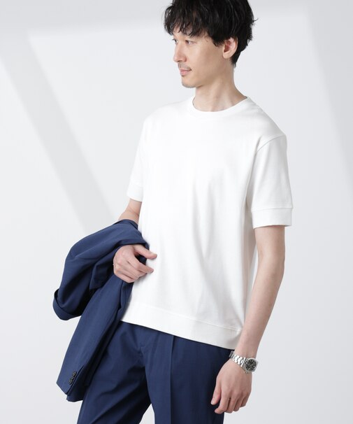 [FORMAL JERSEY]クルーネックカットソー半袖
