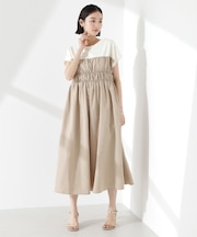 フロントシャーリングドッキングワンピース