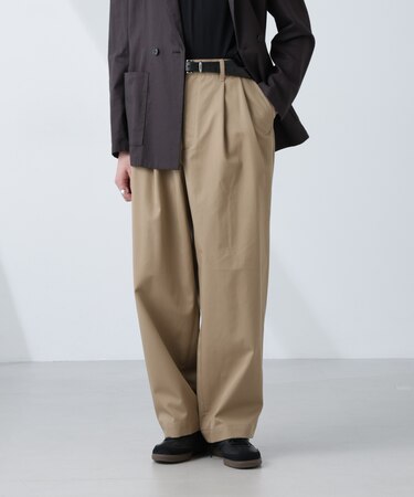 「大人のワイドパンツ」2タックワイドトラウザーズ