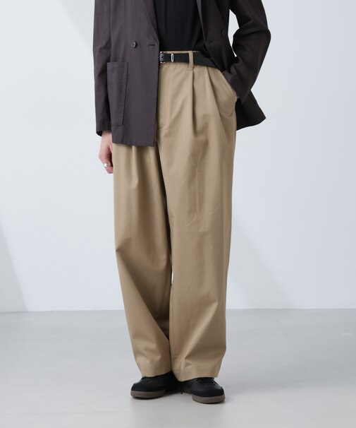 「大人のワイドパンツ」2タックワイドトラウザーズ
