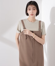 ラメカットクルーネックＴシャツ