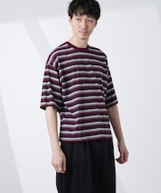 マイクロランダムボーダーTシャツ