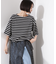 パネルボーダーワイドトップス