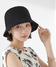 透かし編みサーモハット