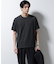 ｢Damerino｣ヘリンボンクルーネックTシャツ／防シワ・吸水速乾・UVカット