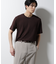 ｢Damerino｣ヘリンボンクルーネックTシャツ／防シワ・吸水速乾・UVカット