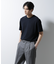 ｢Damerino｣ヘリンボンクルーネックTシャツ／防シワ・吸水速乾・UVカット