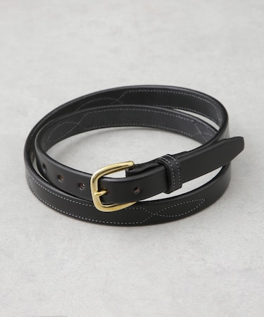 TORY LEATHER/3/4" Repeated Stitch Belt