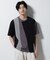デザイン切替クルーネックTシャツ 半袖