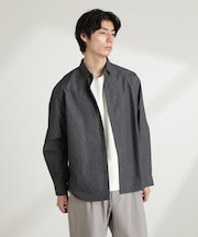 オリジナルパターンフラワープリントシャツ 長袖