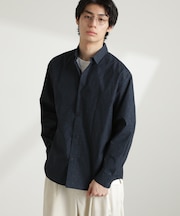 オリジナルパターンフラワープリントシャツ 長袖