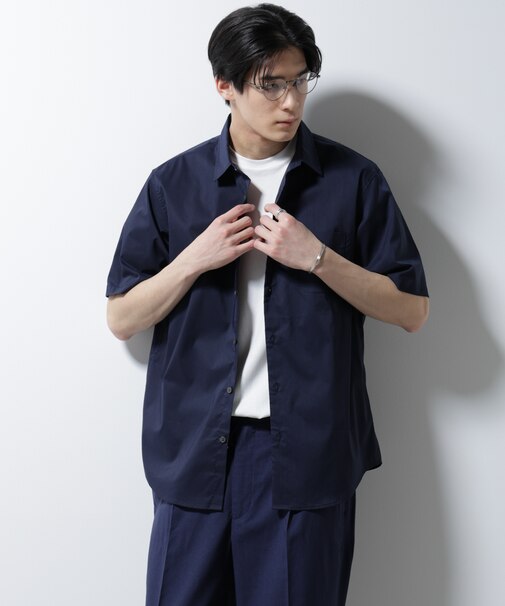 ｢ICE FLOW LINEN｣レギュラーカラーシャツ 半袖
