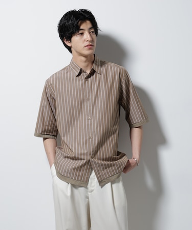 クレイジーストライプシャツ 半袖 2