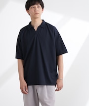 レーヨンナイロンポンチスキッパーシャツ 半袖