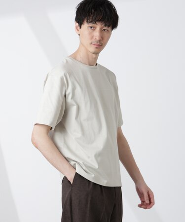 パネルボーダーTシャツ 半袖