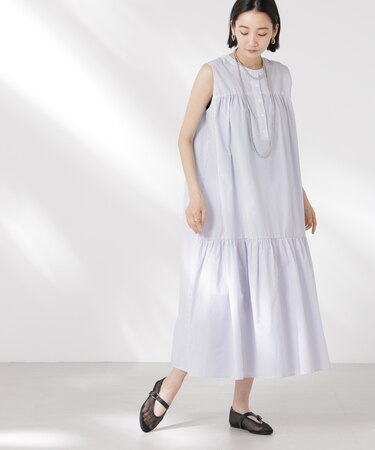 ヘンリーギャザー切り替えワンピース