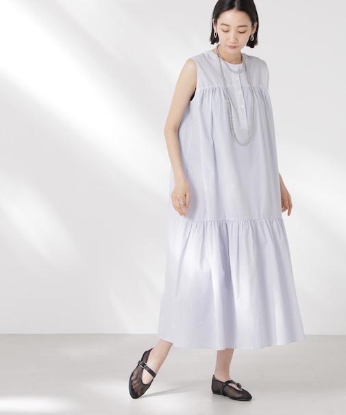 ヘンリーギャザー切り替えワンピース